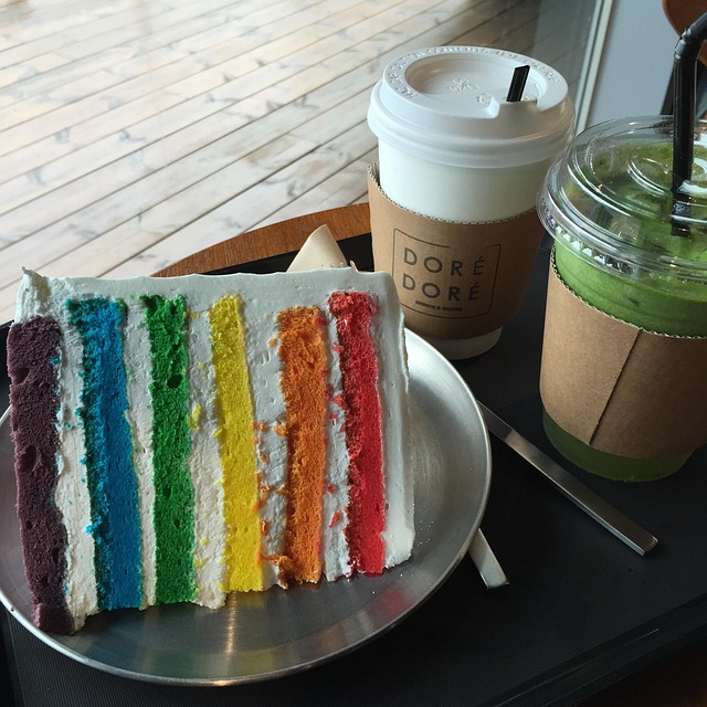Free Cake Rainbow photo and picture