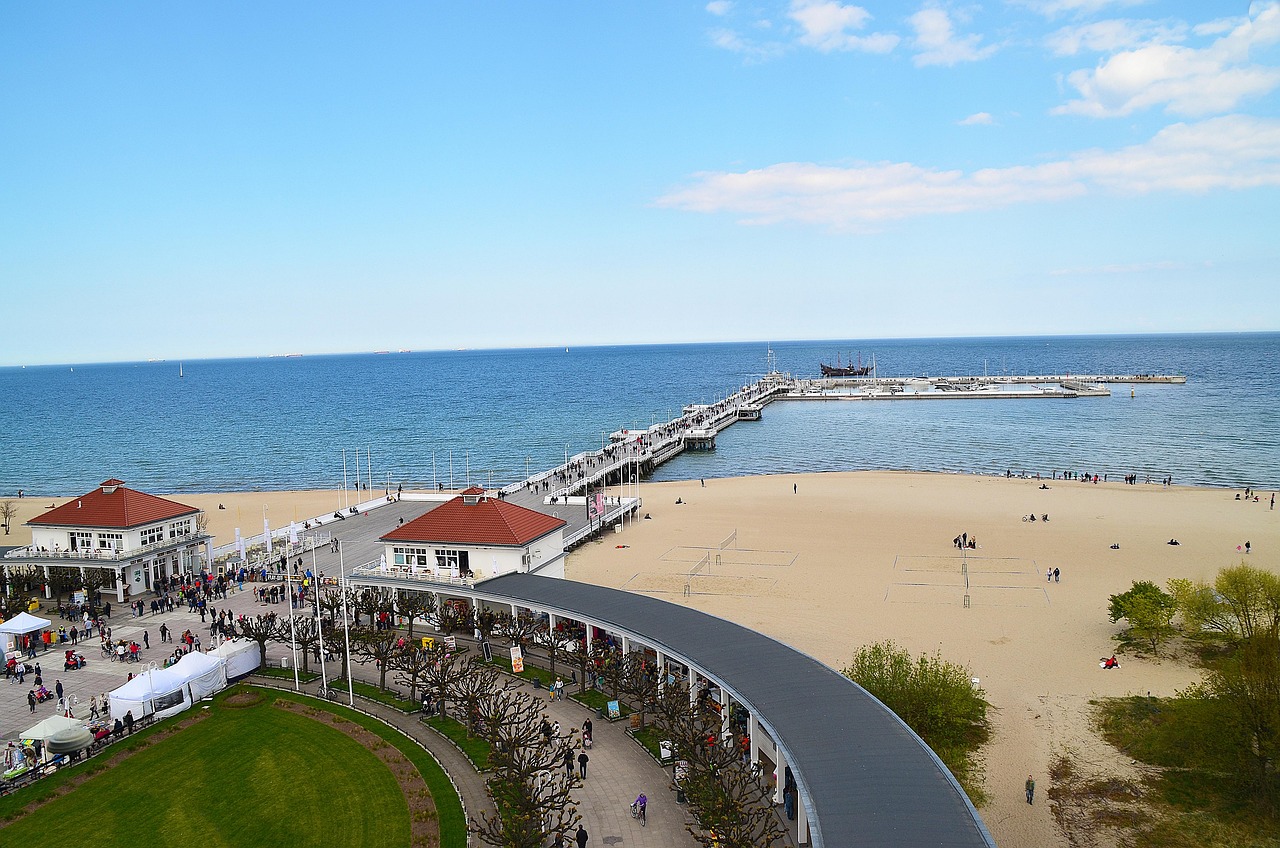 Download free HD stock image of The Pier Polish Sea Free The Pier Polish Sea photo and picture