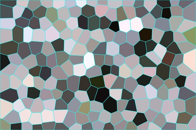 Free mosaic template structure illustration