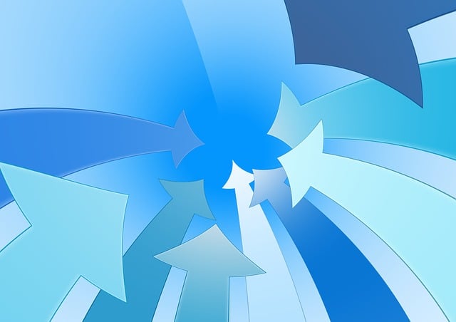 Free meeting point meet arrows illustration
