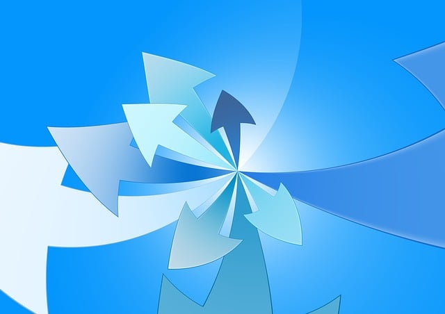 Free meeting point meet arrows illustration