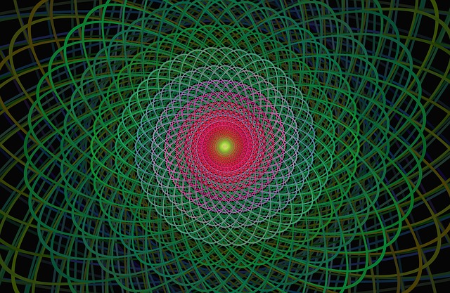 Free green fractal wire illustration