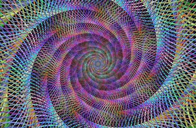 Free spiral fractal artwork illustration