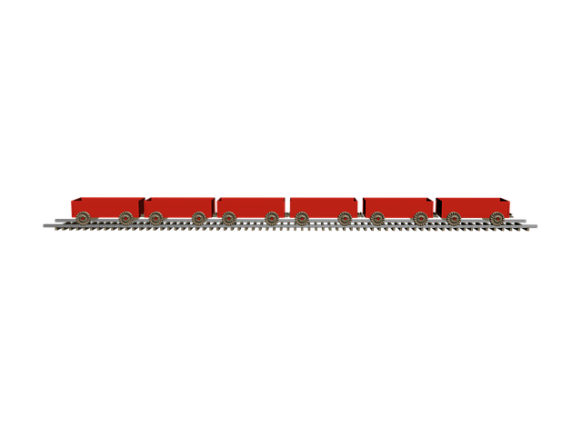 Free train rail wagons illustration