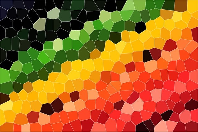 Free mosaic structure template illustration