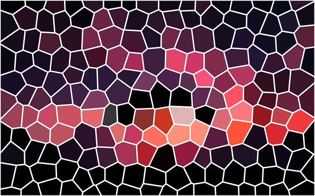Free mosaic structure template illustration