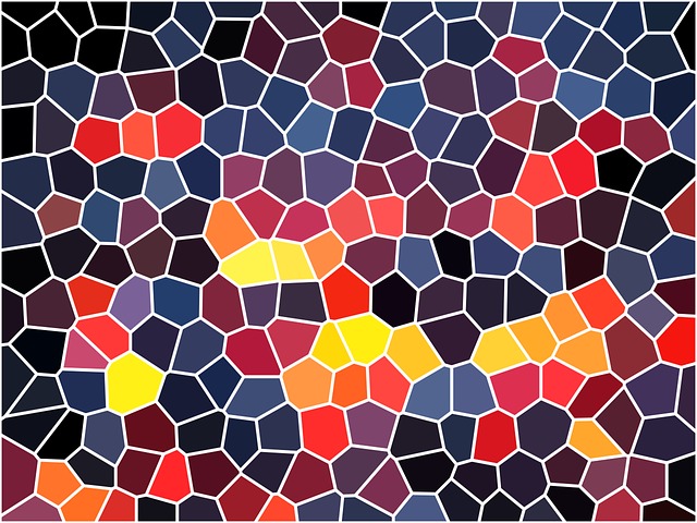 Free mosaic structure template illustration