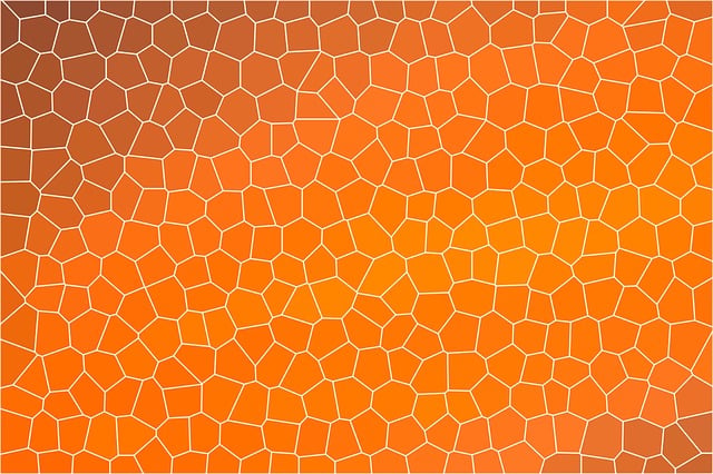 Download free HD stock image of Orange Mosaic Free orange mosaic structure illustration