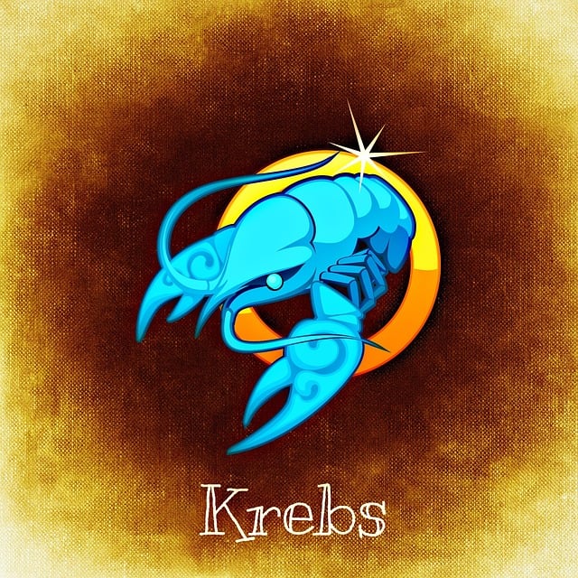 Free cancer star sign horoscope illustration