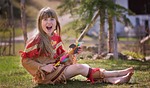 child, girl, indians