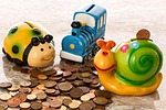 piggy bank, savings, coins
