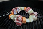 shashlik, food, grill