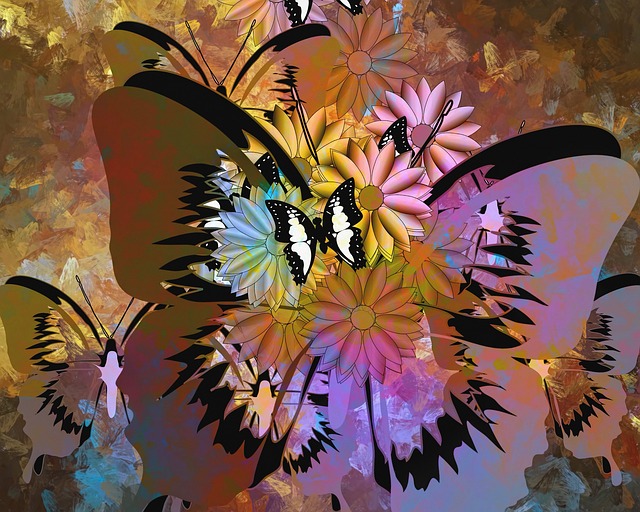 Free abstract digital art digital painting illustration