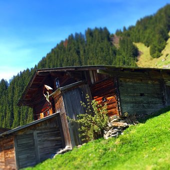 Almhütte, Alm, Berghütte, Hütte