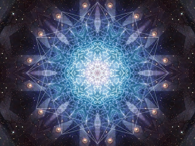 Free fractal stars universe illustration