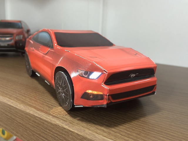 Mustang, Bil, Papirlegetøj