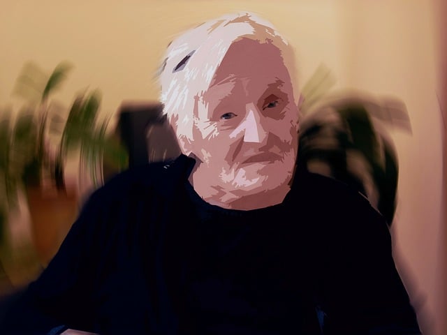 Free dependent dementia woman illustration