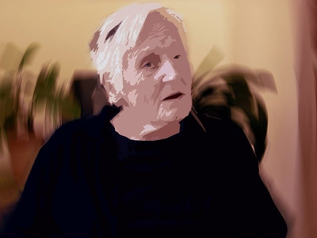 Free dependent dementia woman illustration