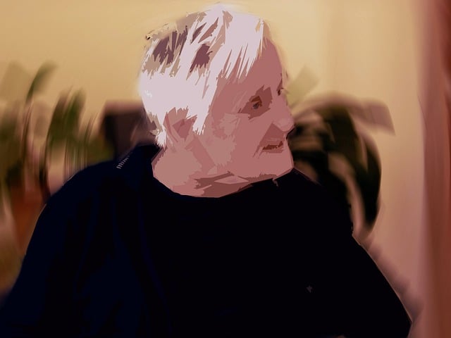 Free dependent dementia woman illustration