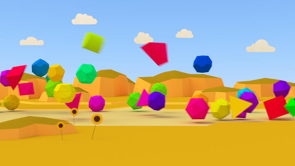Download Geometric Solids, 3D Wallpapers, Colorful. Royalty-Free Stock ...