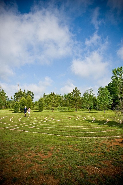 Mandala, Matze, Labyrinth, Draussen