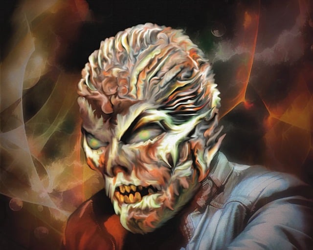 Free horror scary monster illustration