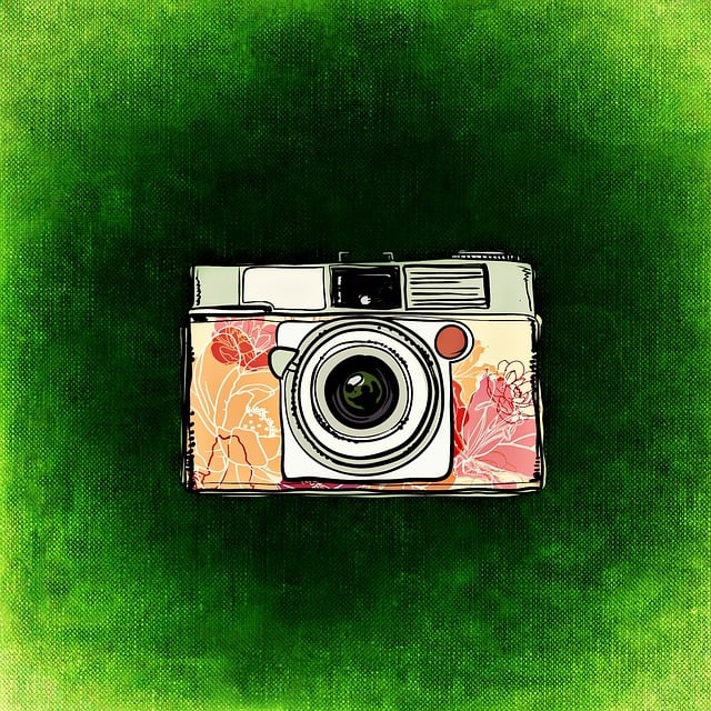 Kameraet, Retro, Tegning, Ta Bilder