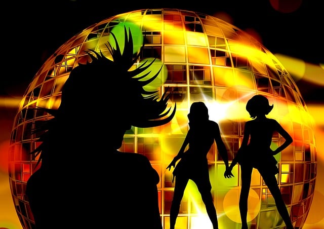 Silhouette, Mädchen, Bewegung, Sprung