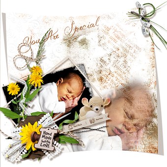 Free Scrapbook Vanilla M illustration and picture