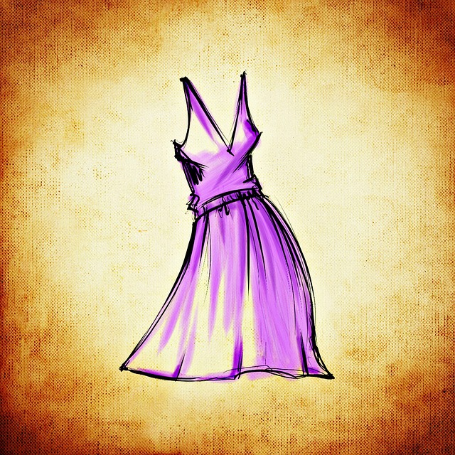 Mode, Design, Zeichnung, Kleid, Abstrakt