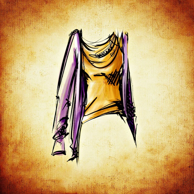 Mode, Design, Zeichnung, Oberteil