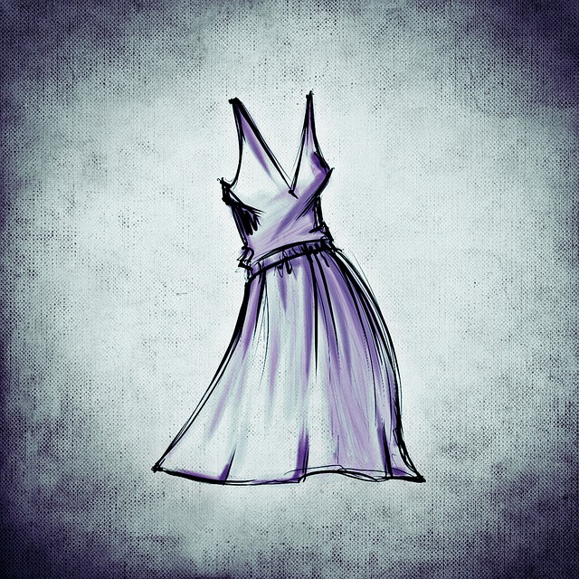 Free illustration: Fashion, Design, Drawing, Dress - Free 