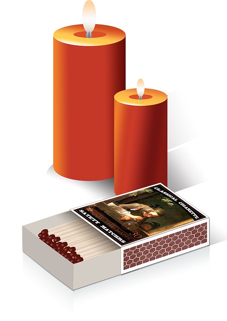 Free Candle Matchbox illustration and picture