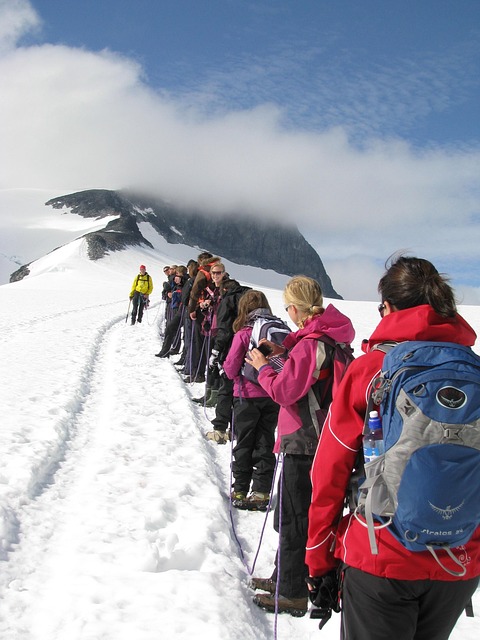 Gletscher, Schnee, Berg, Volk