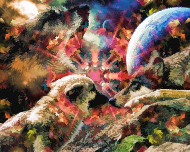 Free abstract digital art artwork illustration