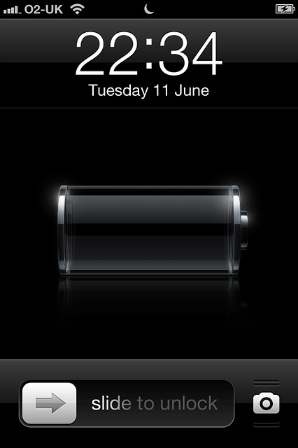 Iphone, Flache Batterie, Bildschirm