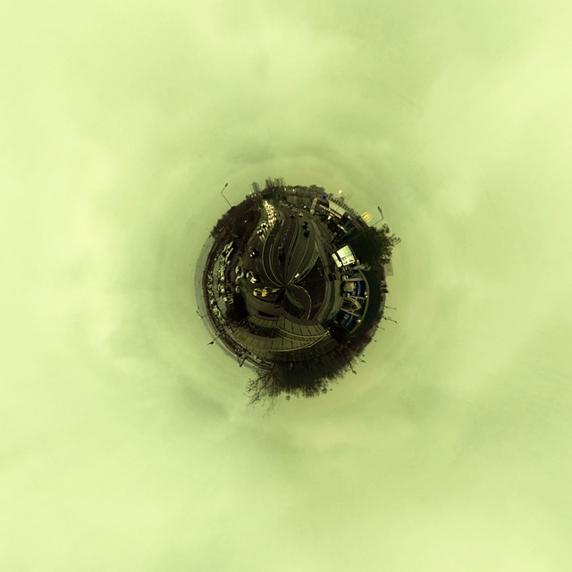 Free city circle earth illustration