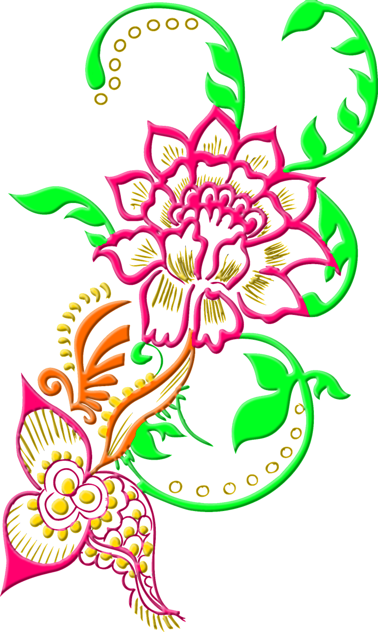 Floral, Elemento, Projeto, Embelezamento