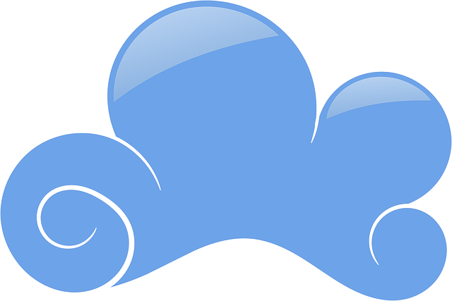Free blue blue sky cloudy skies illustration