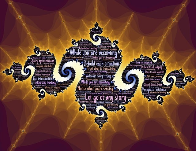 Free becoming fractal design illustration