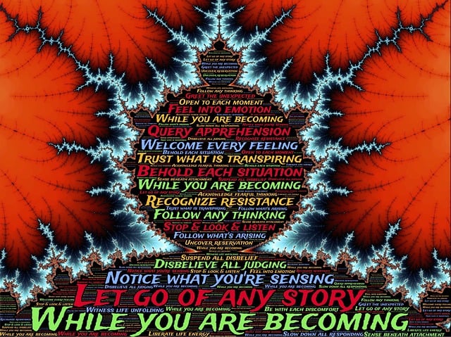 Free becoming fractal design illustration