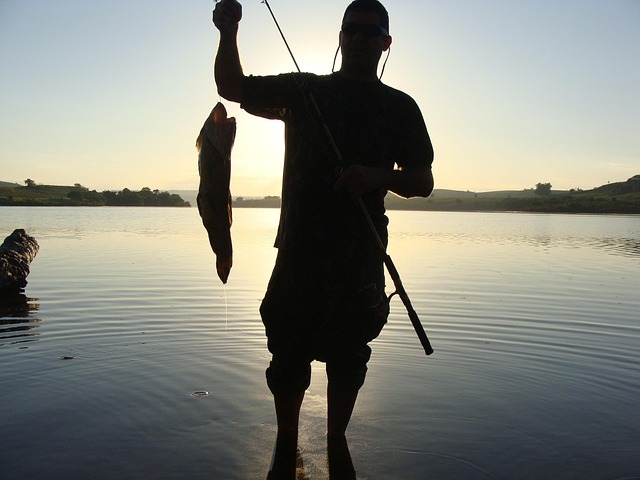 Free Fisherman Silhouette photo and picture