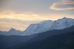 break of dawn, mountain, sky