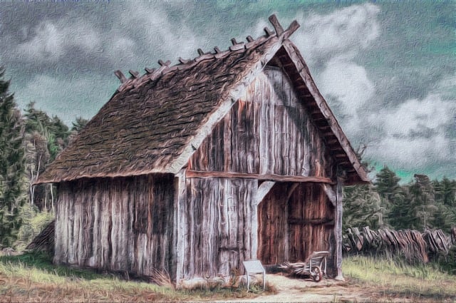 Free shed image landscape illustration