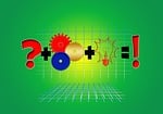 gears, logo, question mark