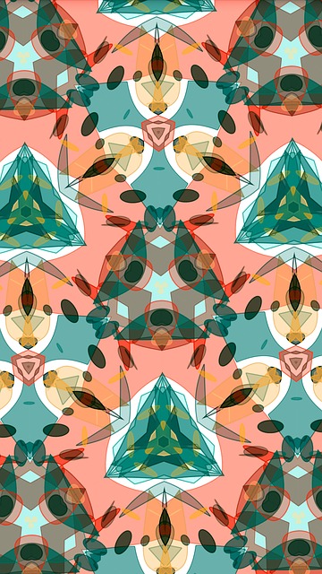 Free texture abstract kaleidoscopic illustration