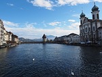 chapel bridge, water tower, lucerne