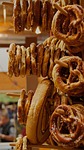 pretzel, bread, market