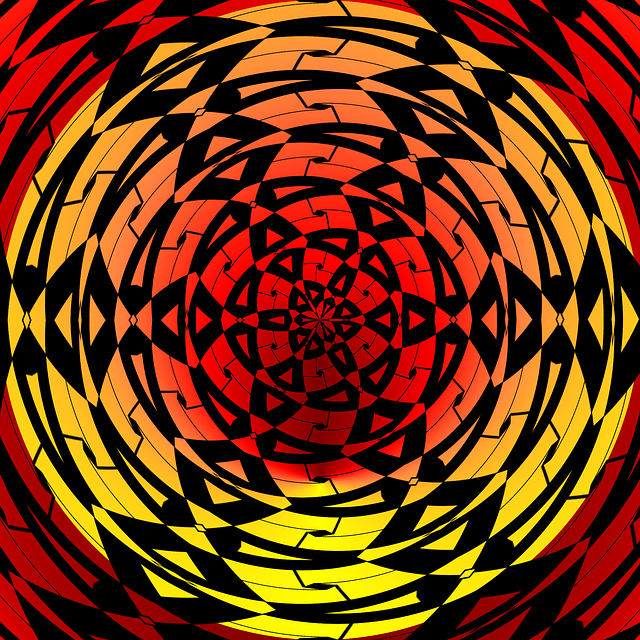 Free tile pattern red illustration