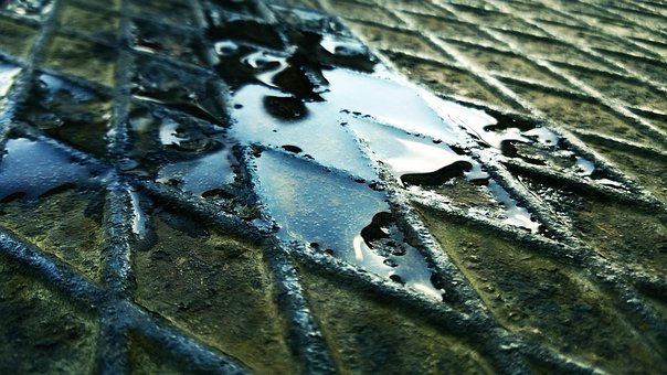 Planchar, Metal, Agua, Burbujas